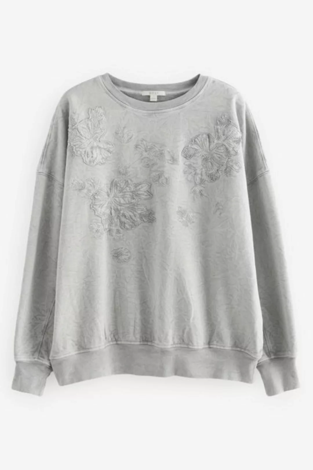 Next Sweatshirt Sweatshirt mit Waschung und Blumenmotiv (1-tlg) günstig online kaufen