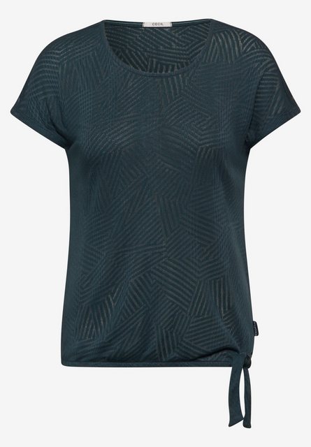 Geripptes Burn-Out T-Shirt günstig online kaufen