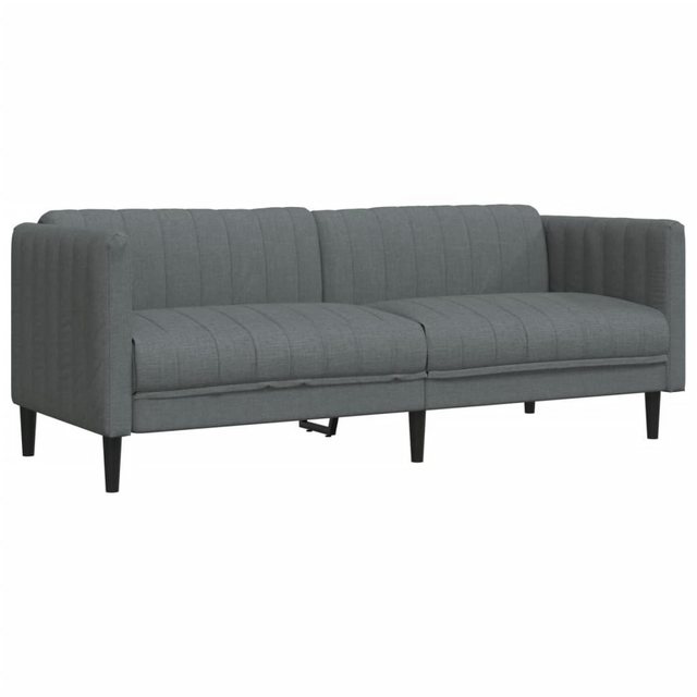 vidaXL Sofa Sofa 3-Sitzer Dunkelgrau Stoff günstig online kaufen