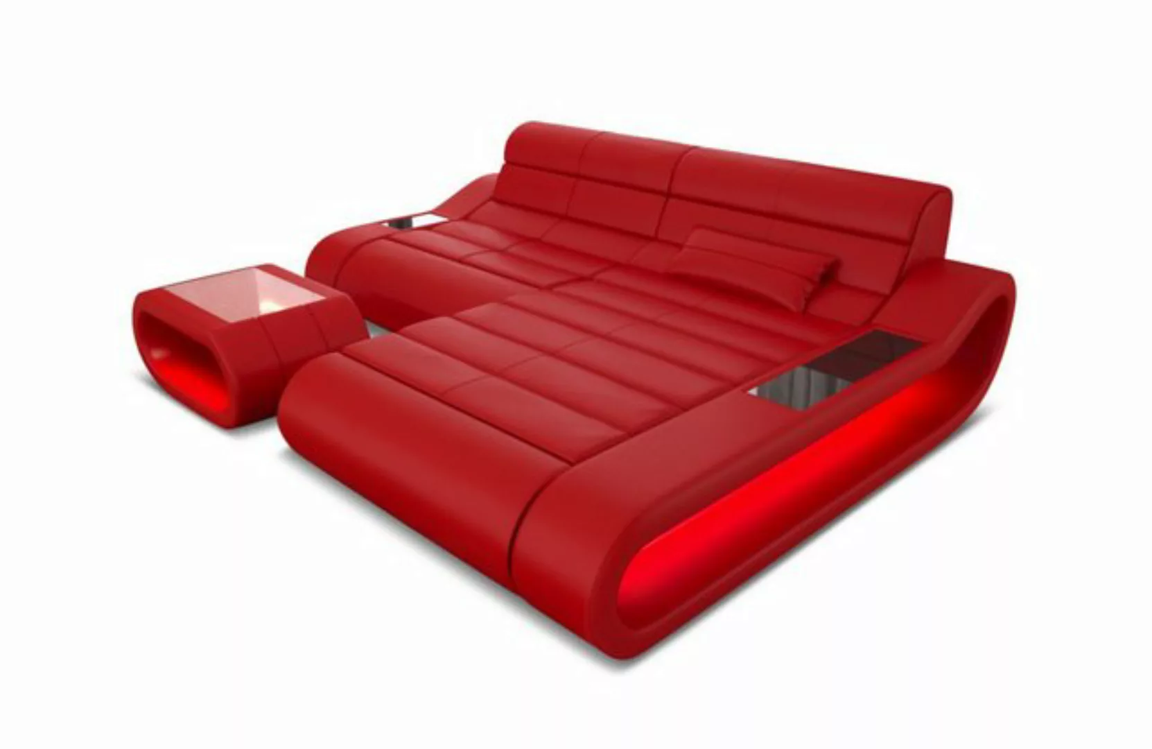 Sofa Dreams Ecksofa Leder Sofa Ledercouch Concept L Form kurz Ledersofa, Co günstig online kaufen