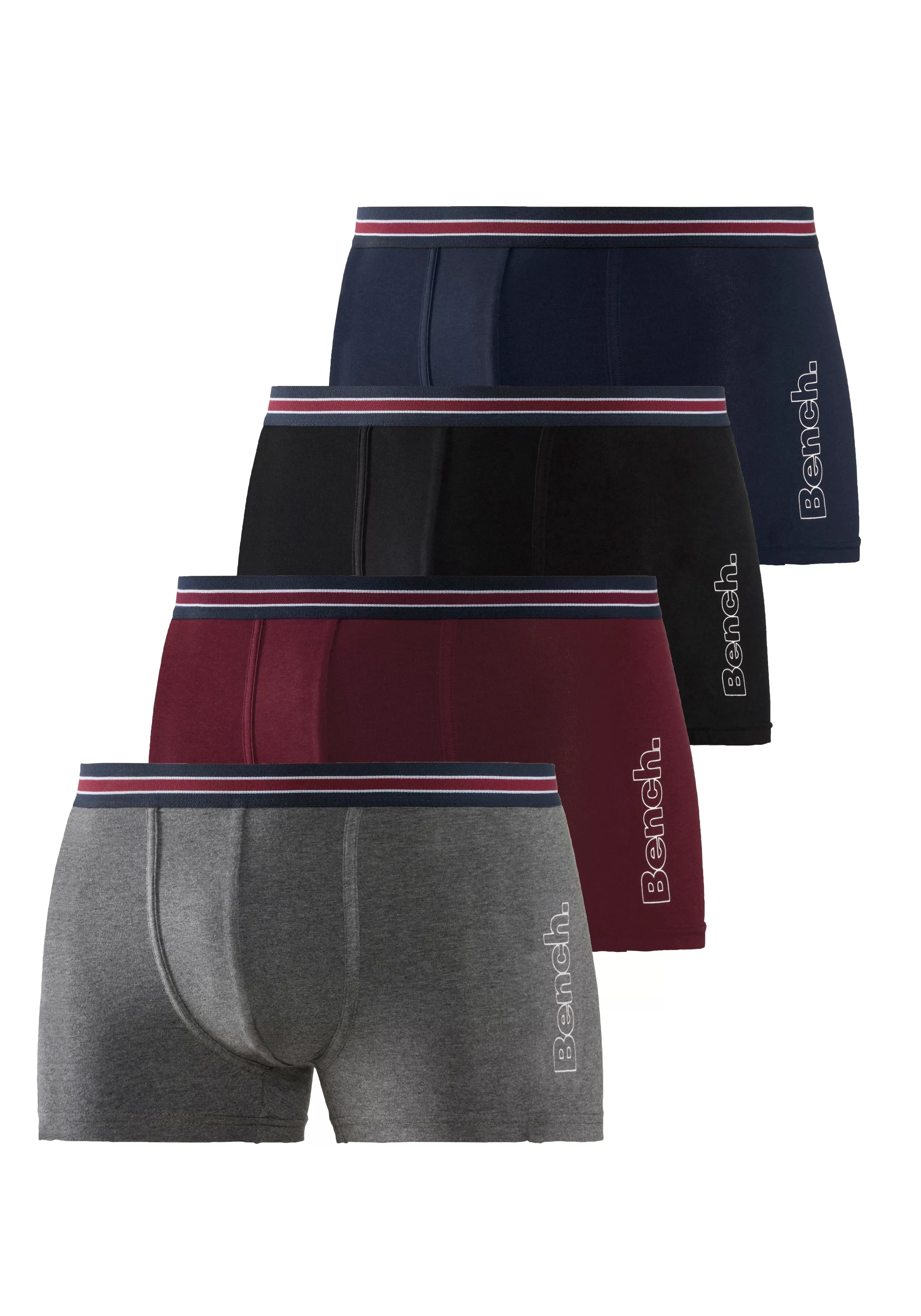 Bench. Boxer "Boxershorts für Herren", (Packung, 4 St.), mit seitlichem Log günstig online kaufen