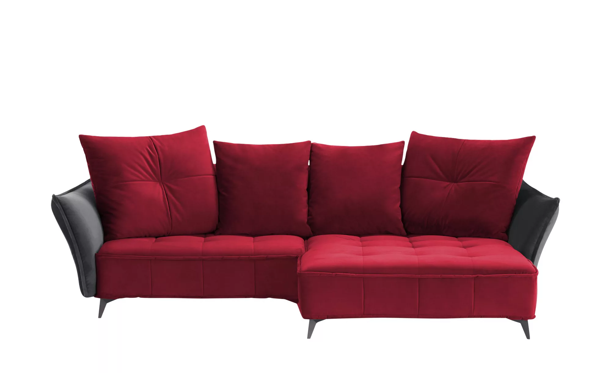 Ecksofa - rot - 290 cm - 80 cm - 175 cm - Polstermöbel > Sofas > Ecksofas - günstig online kaufen