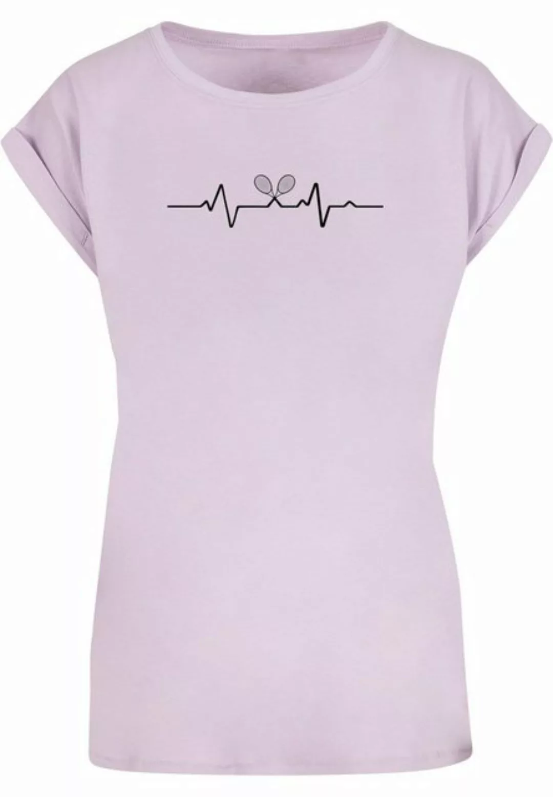 Merchcode T-Shirt Merchcode Damen Ladies Tennis Beats Extended Shoulder Tee günstig online kaufen