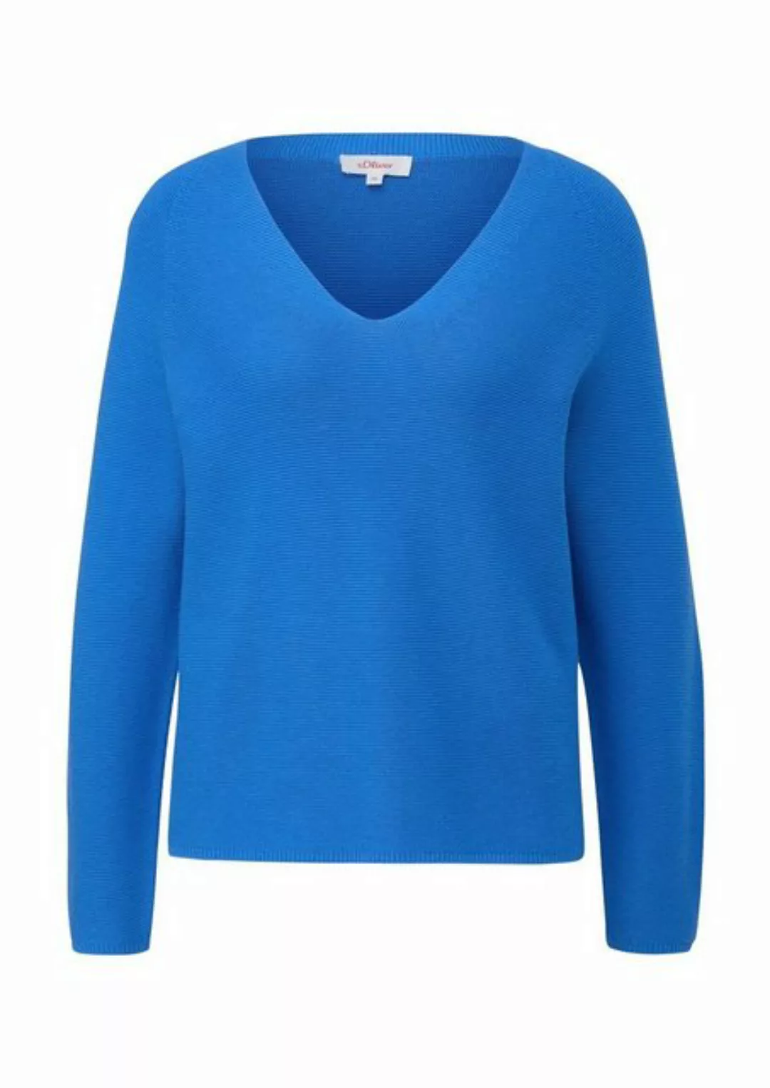 s.Oliver Sweatshirt Strickpullover, BLUE günstig online kaufen