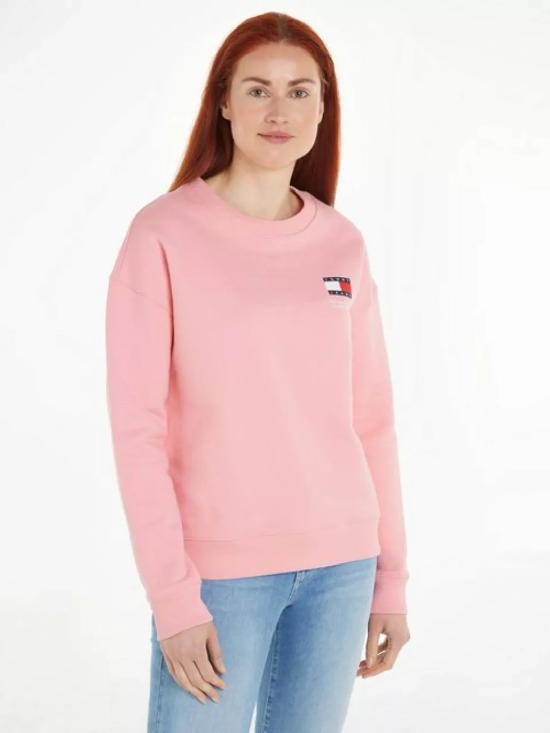 Tommy Jeans Sweatshirt TJW BXY GRAPHIC FLAG CREW mit Markenlabel & Logo-Fla günstig online kaufen