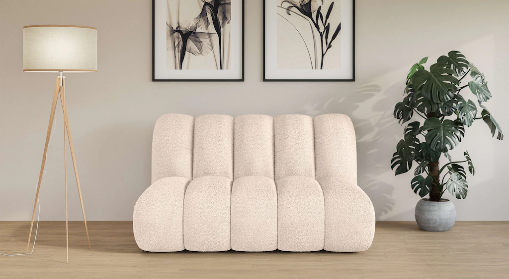 LeGer Home by Lena Gercke 2-Sitzer "Priya Designersofa, moderne Steppung, a günstig online kaufen