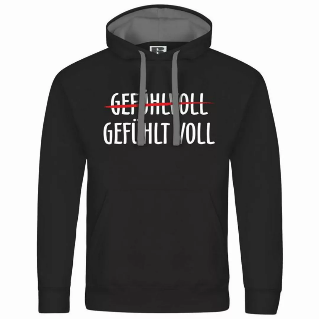 deinshirt Kapuzenpullover Herren Kapuzenpullover Gefühlt Voll Mit Print Mot günstig online kaufen