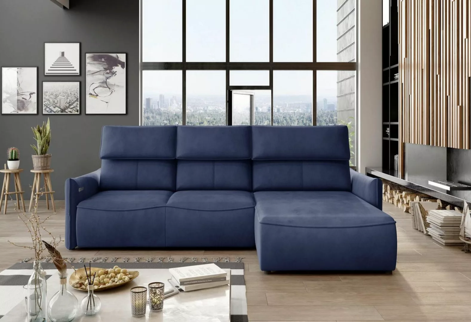 Xlmoebel Ecksofa Moderne Ecksofas Design in L-Form mit Stoffbezug für das W günstig online kaufen