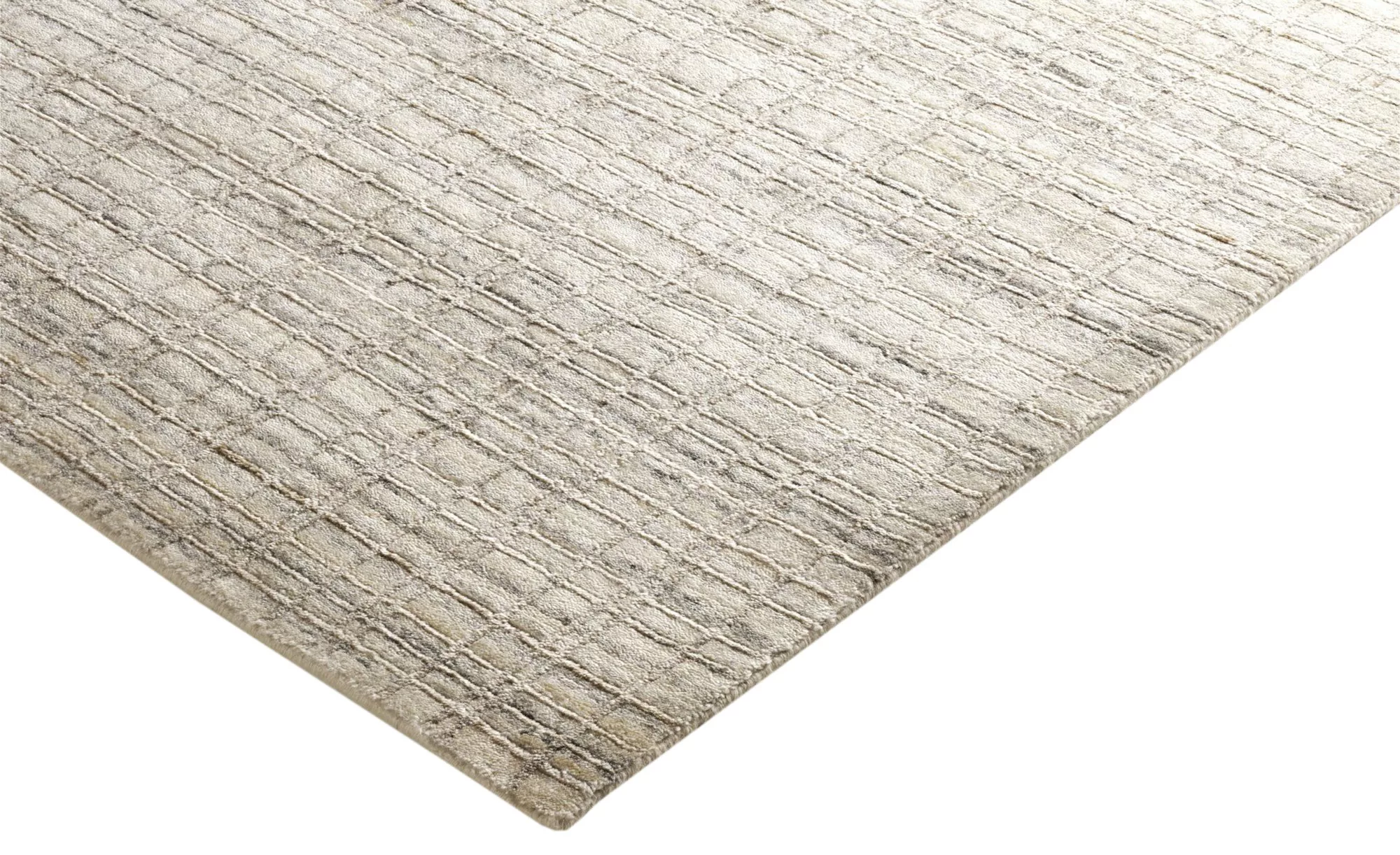 Nepal Teppich  Delima Tarek ¦ beige ¦ Wolle, Viskose ¦ Maße (cm): B: 140 Te günstig online kaufen