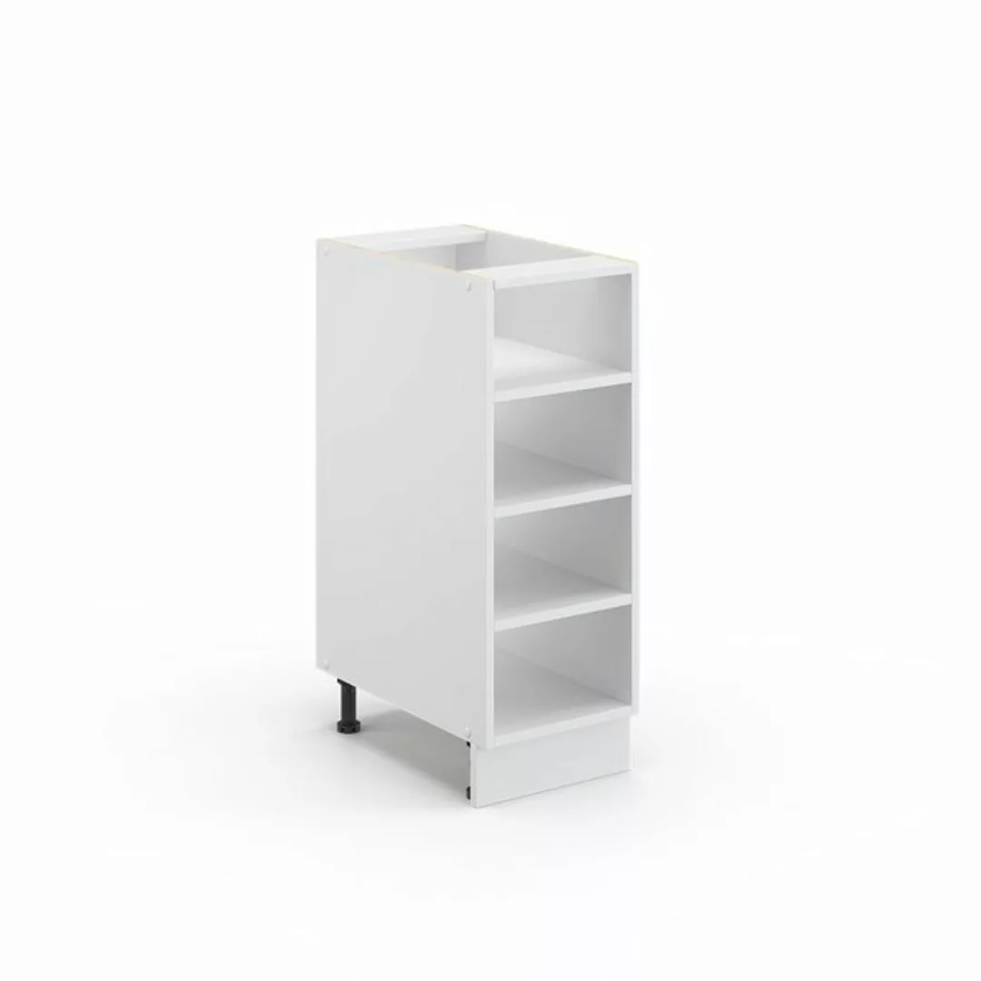 Livinity® Unterschrank Fame-Line, Weiß/Weiß, 30 cm, AP Eiche günstig online kaufen
