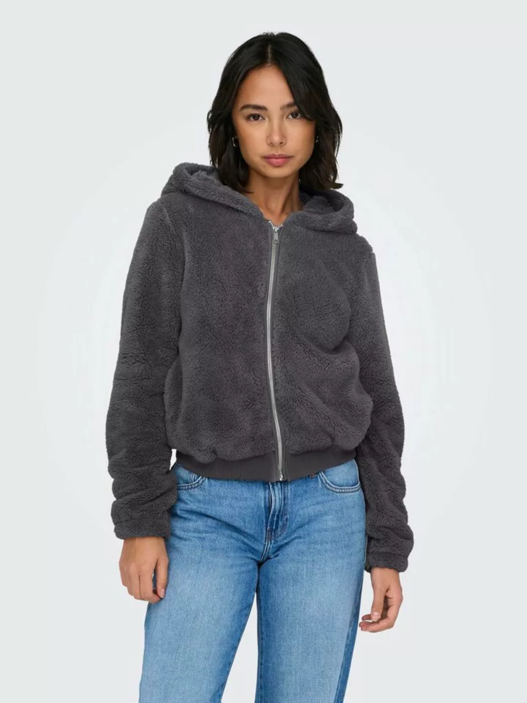 ONLY Kapuzenplüschjacke ONLNEWANNA CONTACT SHERPA JKT OTW NOOS mit Ärmel- u günstig online kaufen