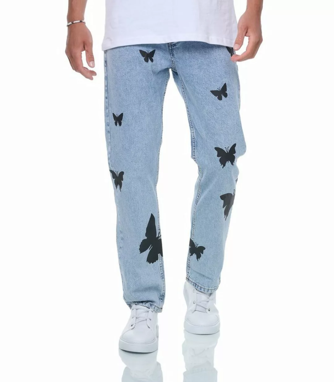 Denim House Relax-fit-Jeans Lässige Herren Baggy Jeans Relaxed Fit günstig online kaufen