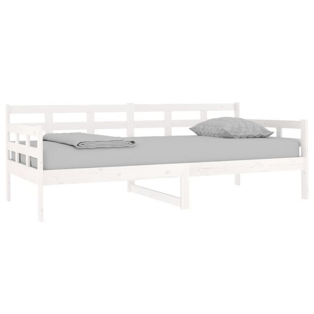 furnicato Bett Tagesbett Weiß Massivholz Kiefer 90x190 cm (1-tlg) günstig online kaufen