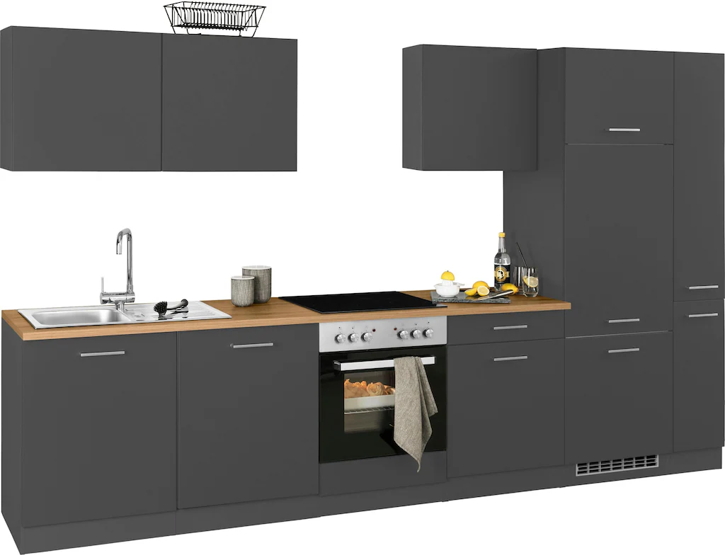 HELD MÖBEL Küchenzeile "Kehl", ohne E-Geräte, Breite 270 cm, für Kühlschran günstig online kaufen
