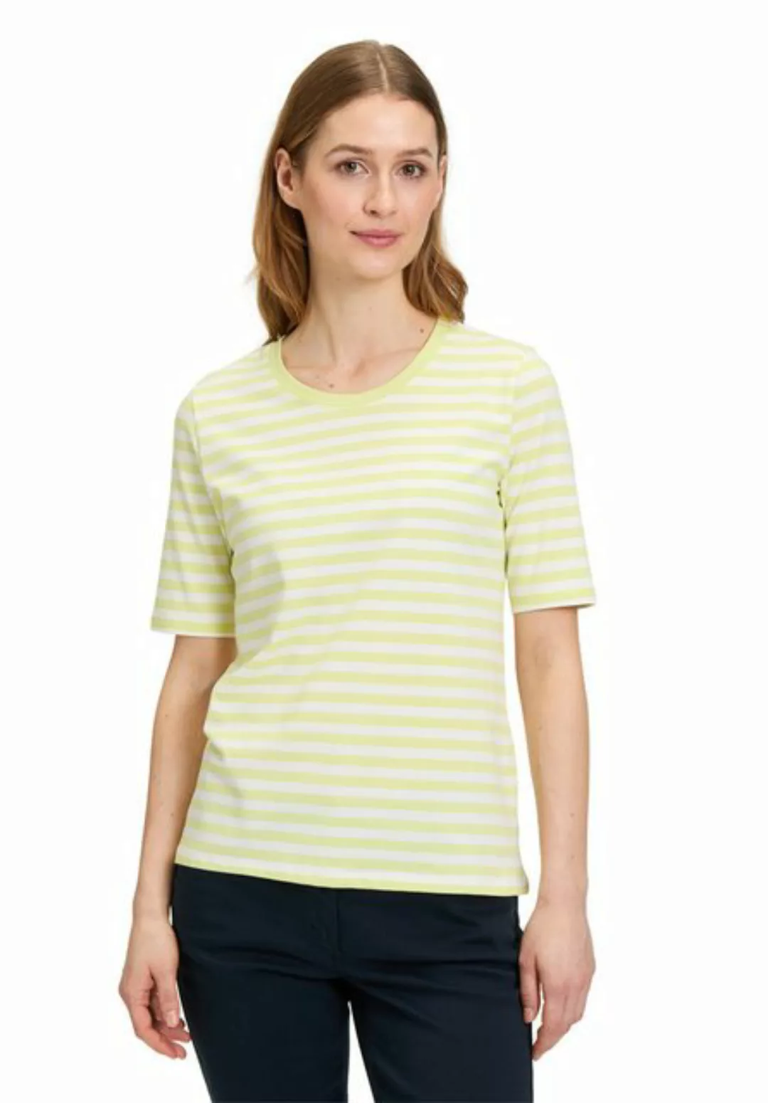 Betty Barclay Kurzarmshirt Betty Barclay Basic Shirt mit Streifen (1-tlg) M günstig online kaufen