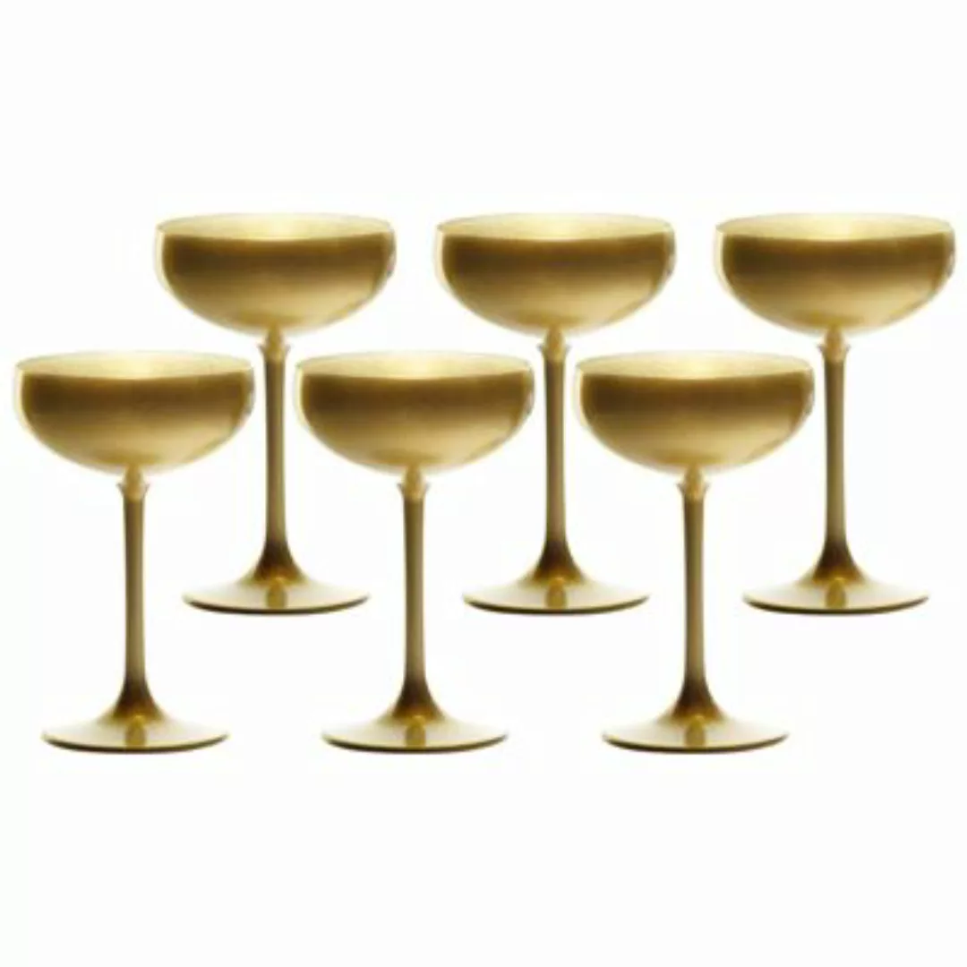 ELEMENTS Champagnerschale Gold 6er Set Sektgläser gold günstig online kaufen