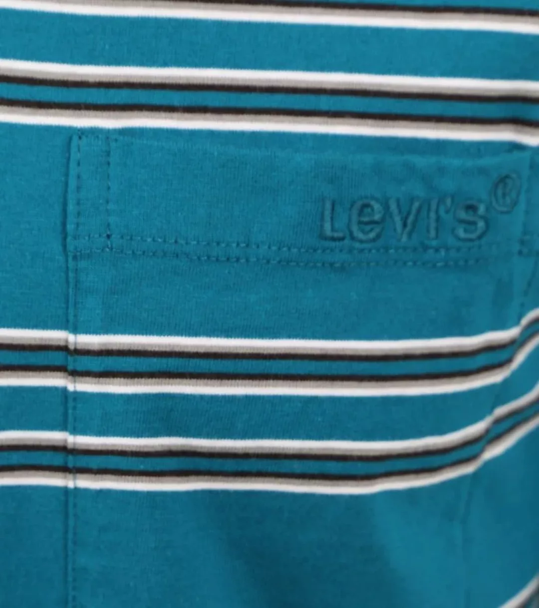 Levi's T-Shirt Blau gestreift - Größe S günstig online kaufen