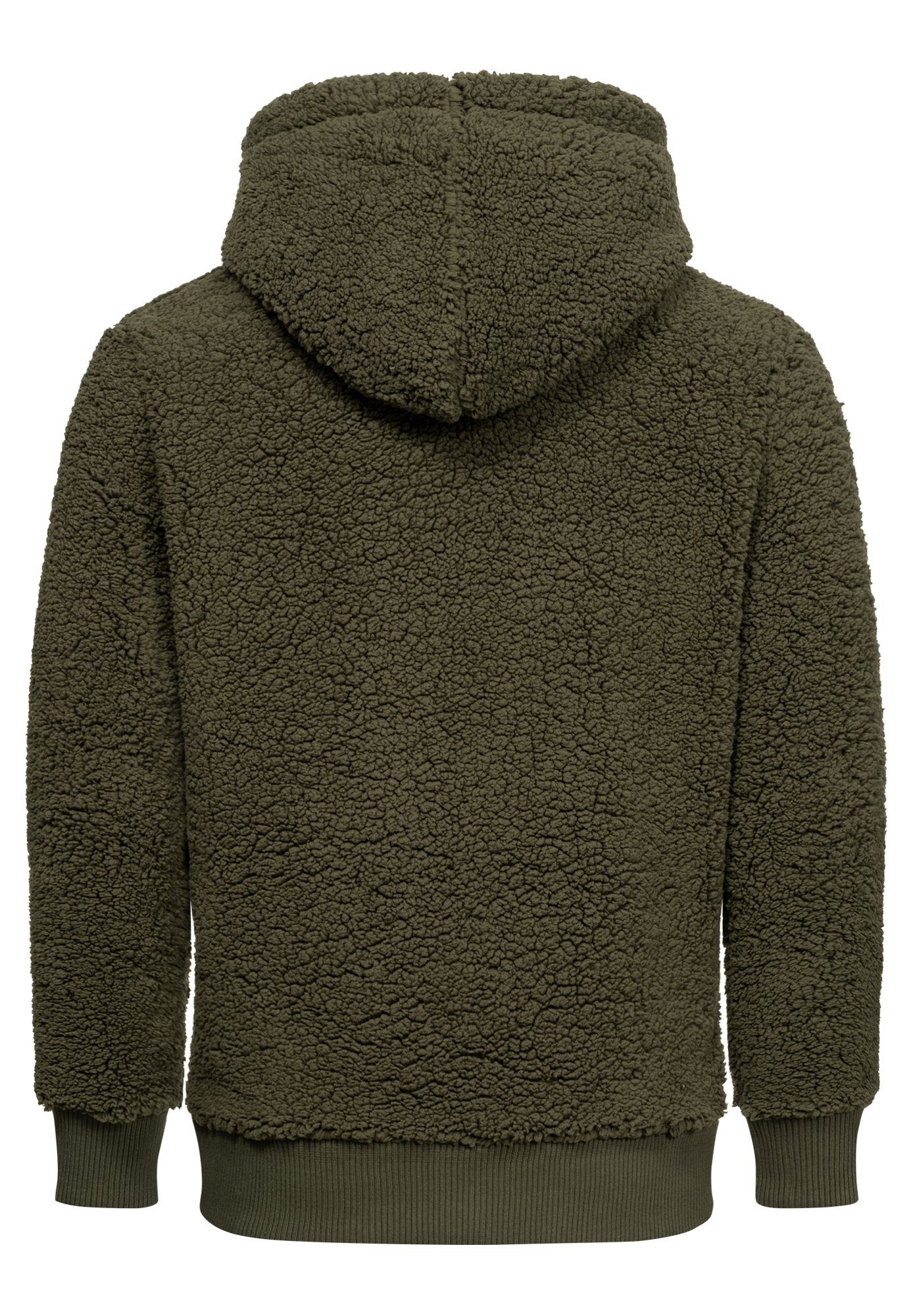 Amaci&Sons Kapuzenpullover RUXTON Windbreaker mit Teddyfell günstig online kaufen