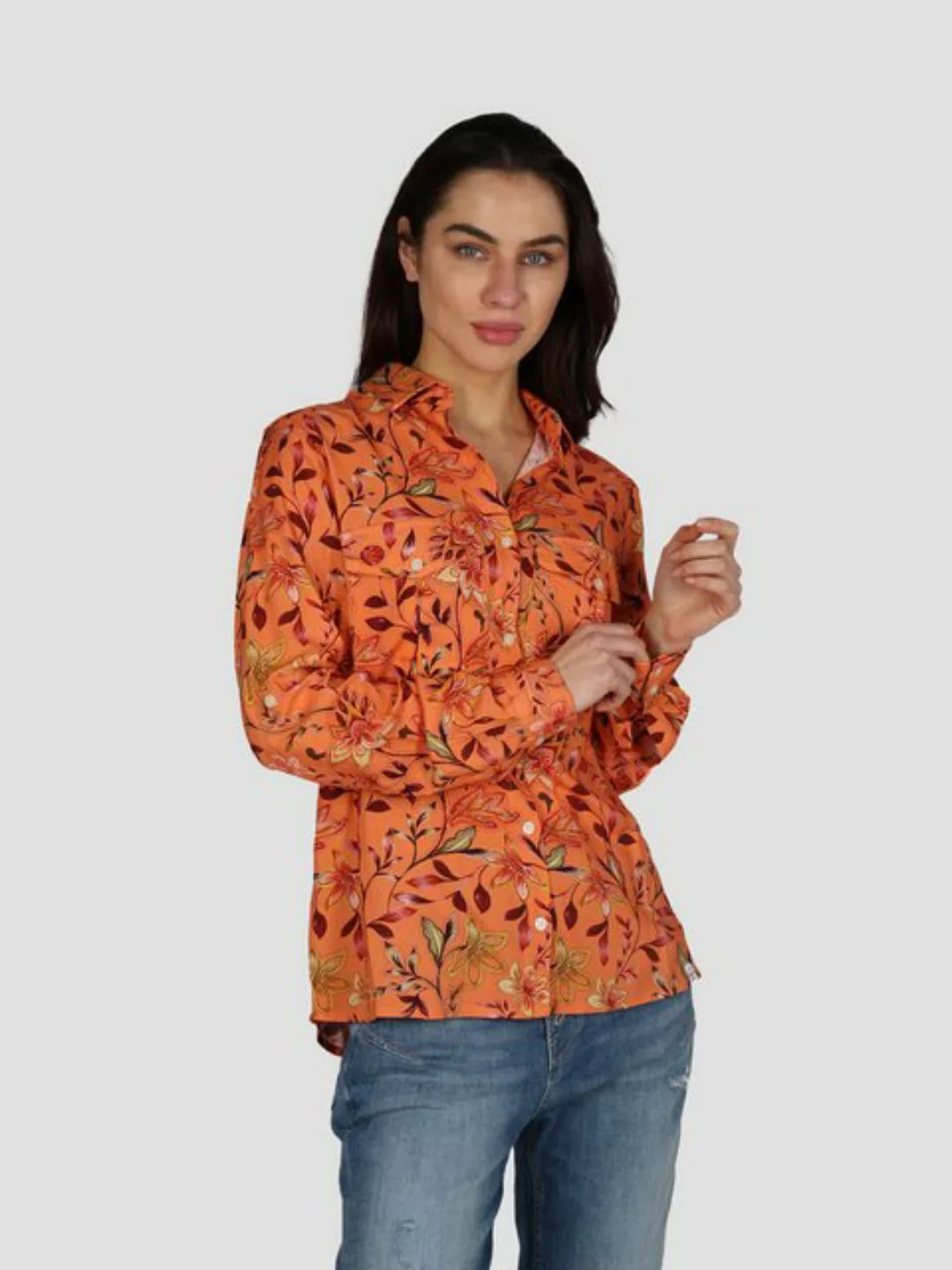 Miracle of Denim Klassische Bluse Women Blouse Printed (1-tlg) günstig online kaufen