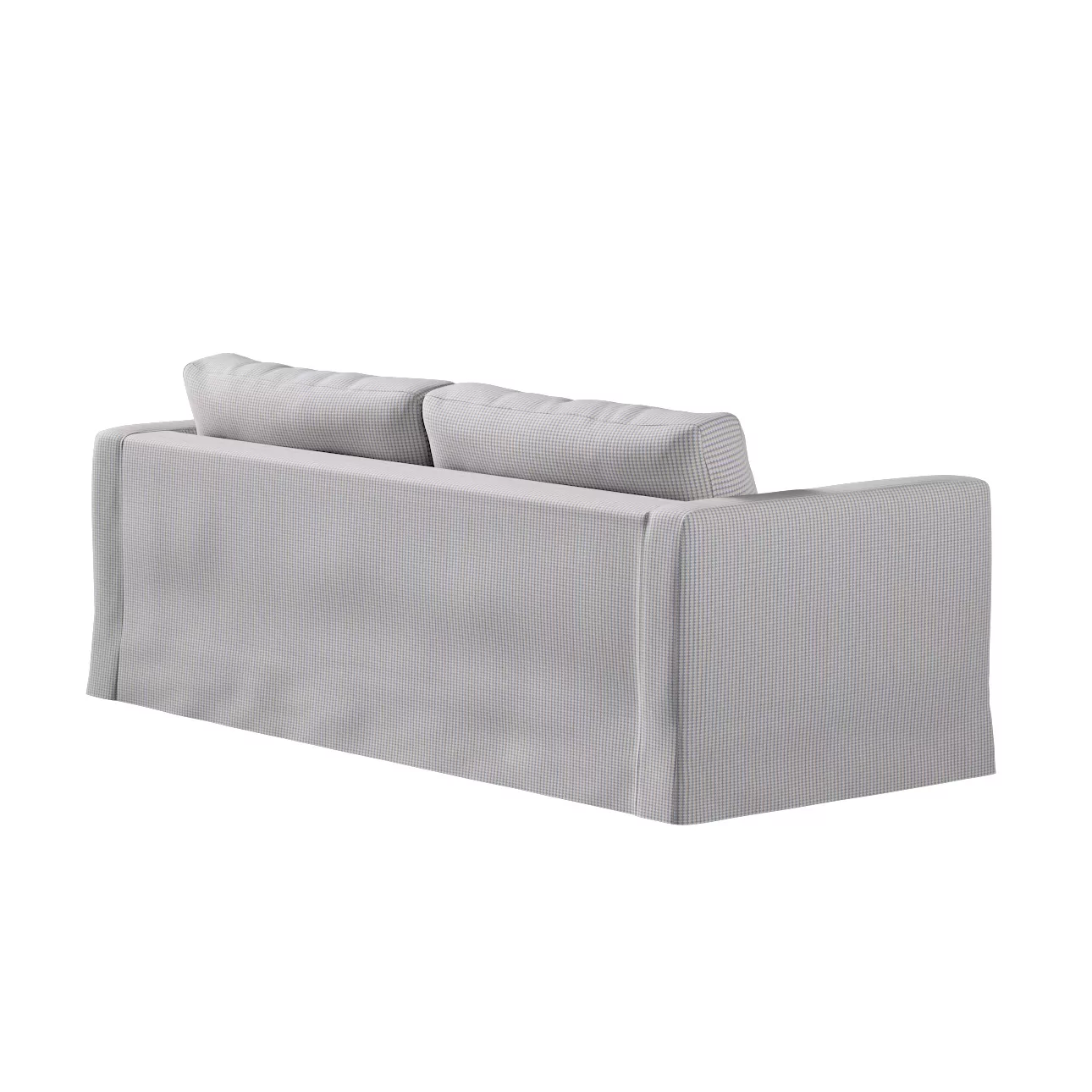 Bezug für Karlstad 3-Sitzer Sofa nicht ausklappbar, lang, beige-blau, Bezug günstig online kaufen