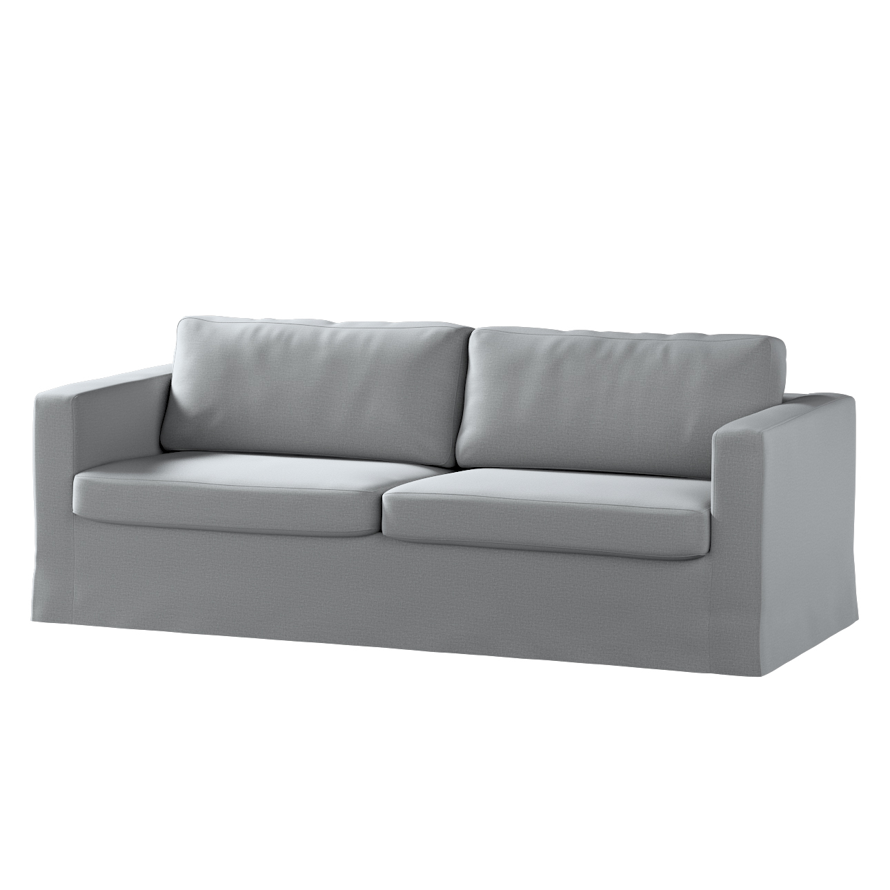Bezug für Karlstad 3-Sitzer Sofa nicht ausklappbar, lang, dunklegrau, Bezug günstig online kaufen