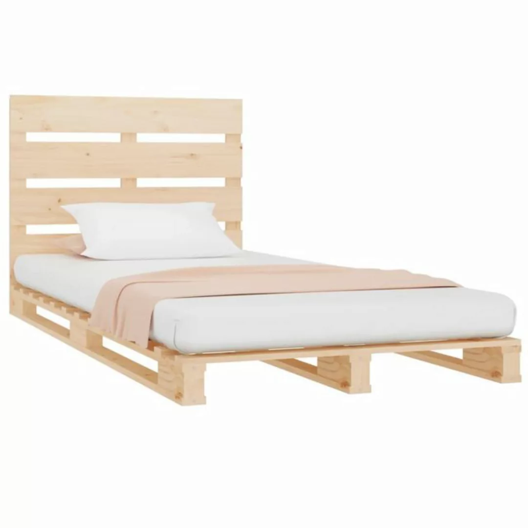 vidaXL Bett Massivholzbett ohne Matratze 90x200 Kiefernholz günstig online kaufen