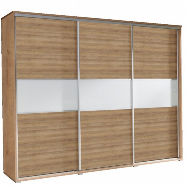 MOEBLO Kleiderschrank FLO (Schwebetürenschrank 3-türig Schrank Garderobe Sc günstig online kaufen