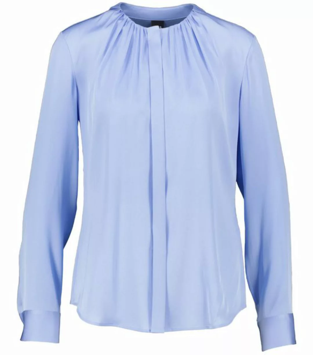 BOSS Rüschenbluse Damen Bluse aus Stretchseide BANORAH Langarm günstig online kaufen