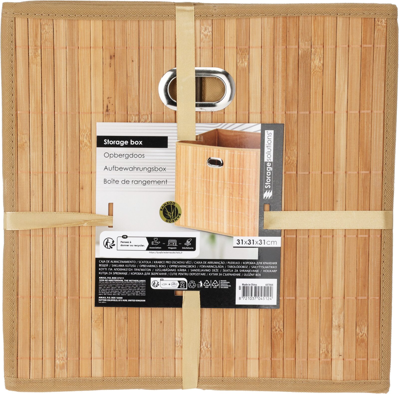 Koopman Aufbewahrungsbox Schrankbox Organizer 31x31x31cm Schrankkiste günstig online kaufen