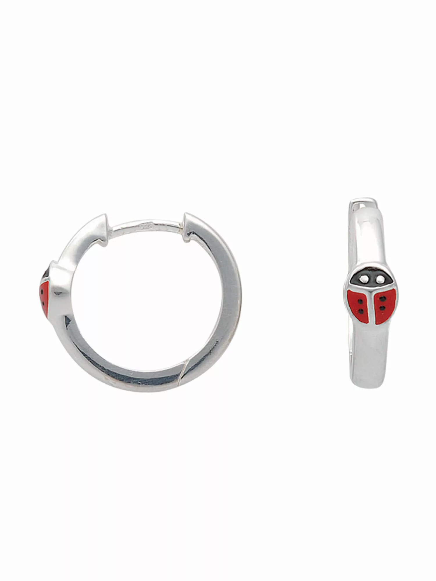 Adelia´s Paar Ohrhänger "925 Silber Ohrringe Creolen Marienkäfer Ø 13,6 mm" günstig online kaufen