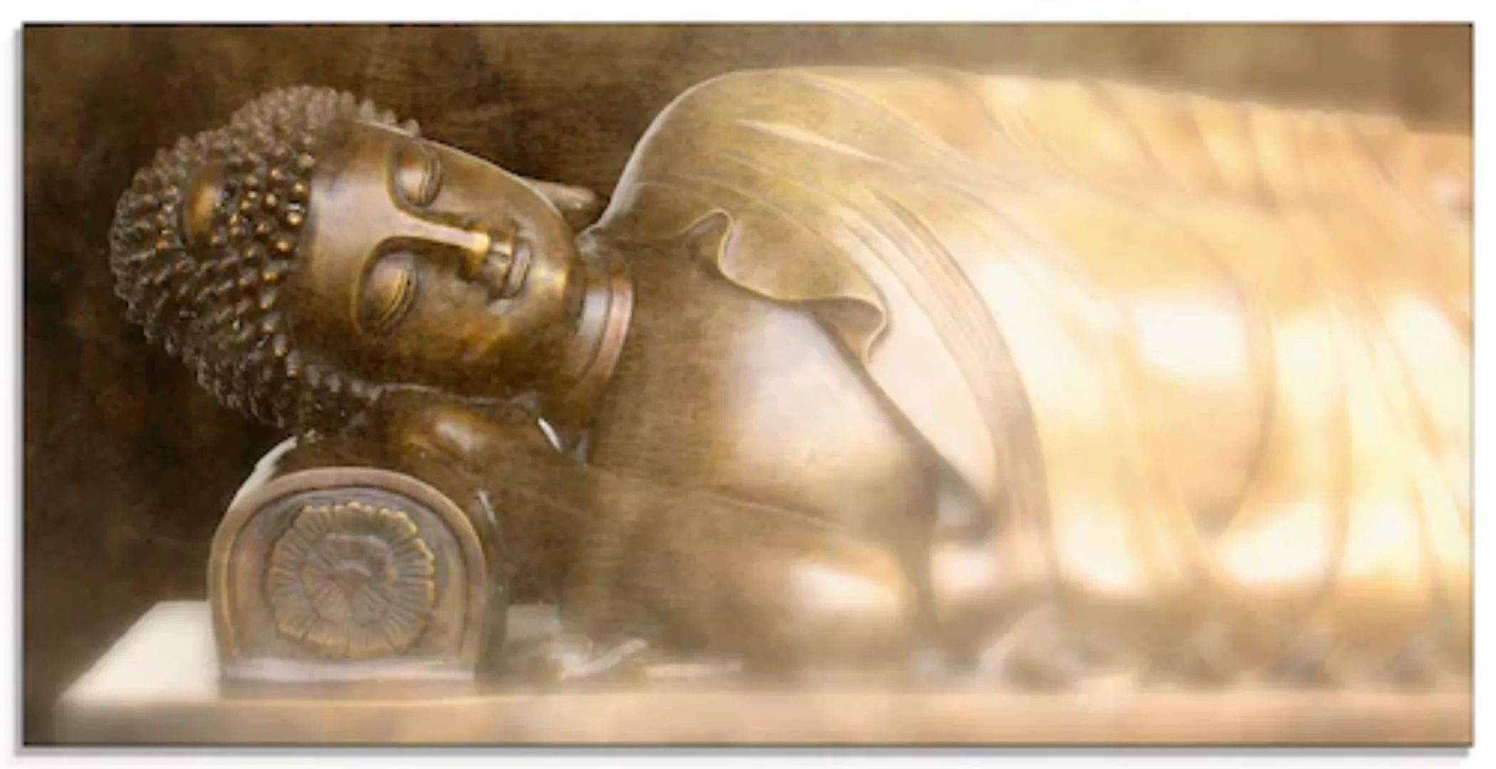 Artland Glasbild »liegender Buddha«, Religion, (1 St.), in verschiedenen Gr günstig online kaufen