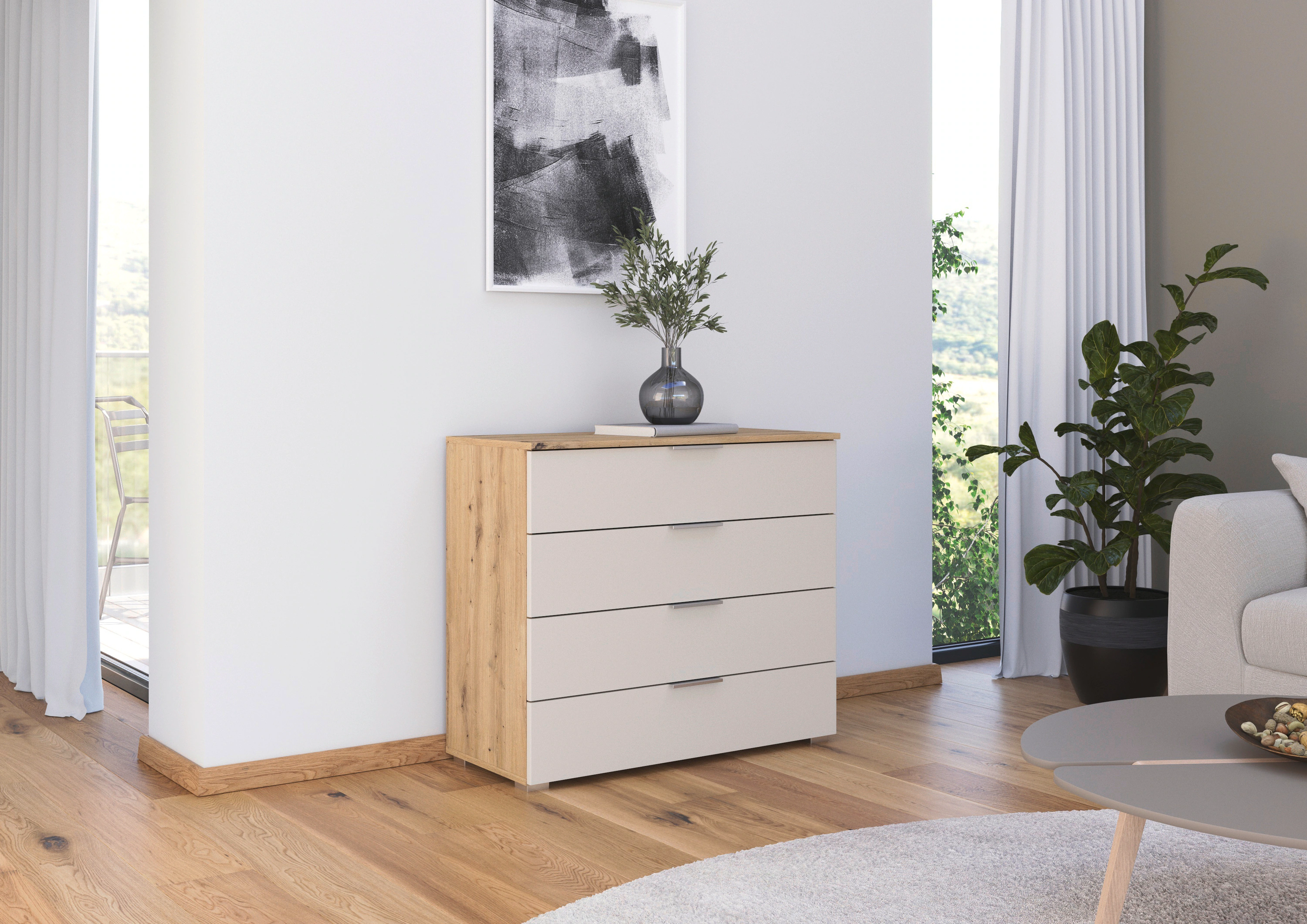 rauch Kommode "Sideboard Schubladenkommode AGORDO mit Dekor- oder Hochglanz günstig online kaufen