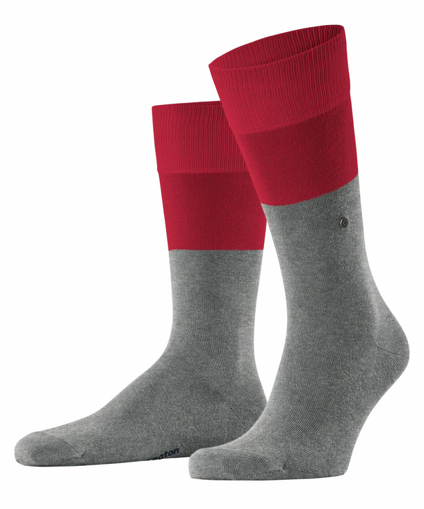 Burlington Chester Herren Socken, 40-46, Grau, AnderesMuster, Baumwolle (Bi günstig online kaufen