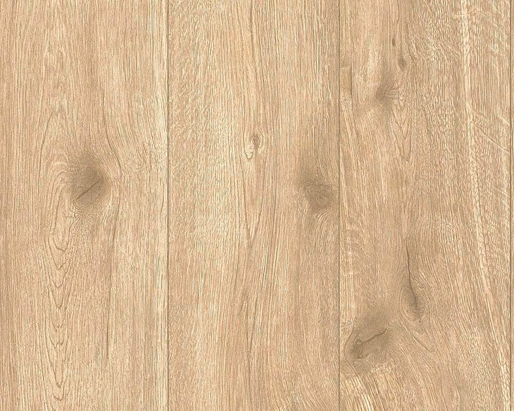 Bricoflor Beige Tapete mit Holzbrettern Vliestapete in Holzoptik für Küche günstig online kaufen