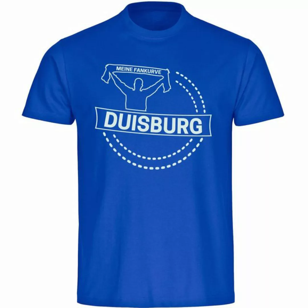 multifanshop T-Shirt Herren Duisburg - Meine Fankurve - Männer günstig online kaufen