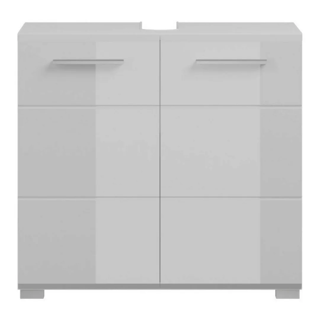 xonox.home Waschbeckenunterschrank in Weiß Hochglanz - 60x56x34cm (BxHxT) günstig online kaufen