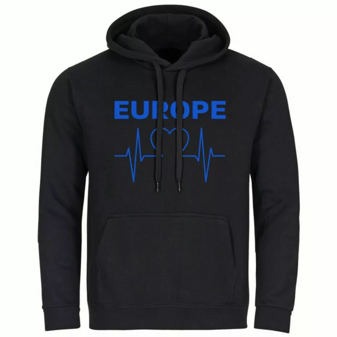 multifanshop Kapuzensweatshirt Europe - Herzschlag - Pullover günstig online kaufen