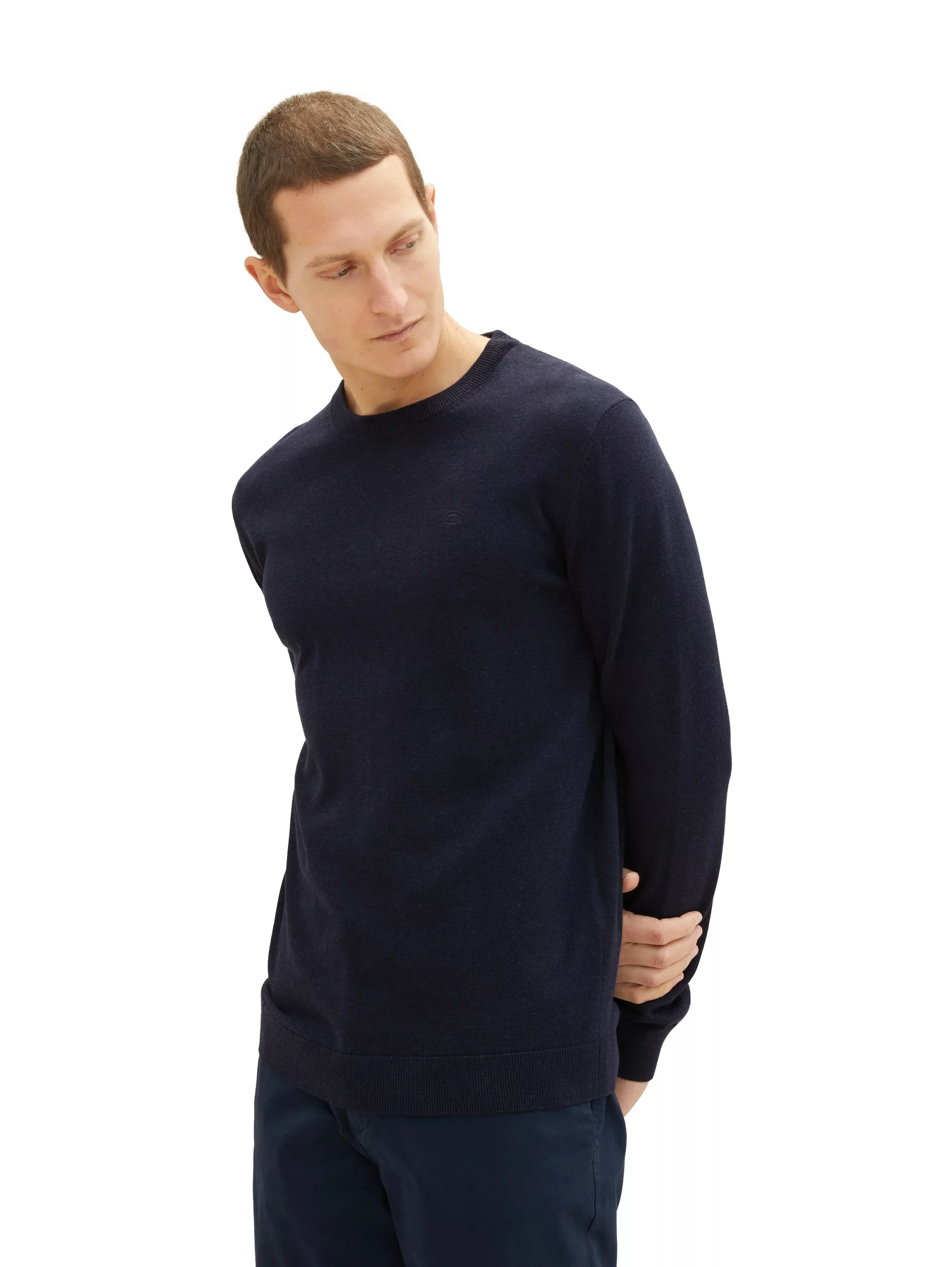 TOM TAILOR Strickpullover basic crewneck knit günstig online kaufen
