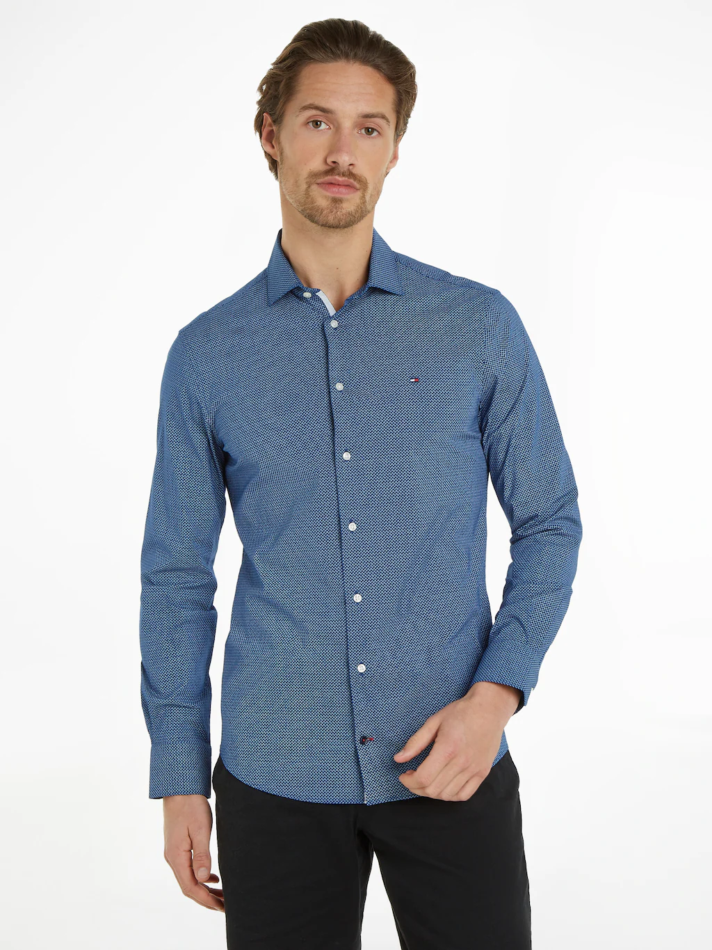 Tommy Hilfiger Businesshemd CL STRETCH MICRO PRINT SF SHIRT günstig online kaufen