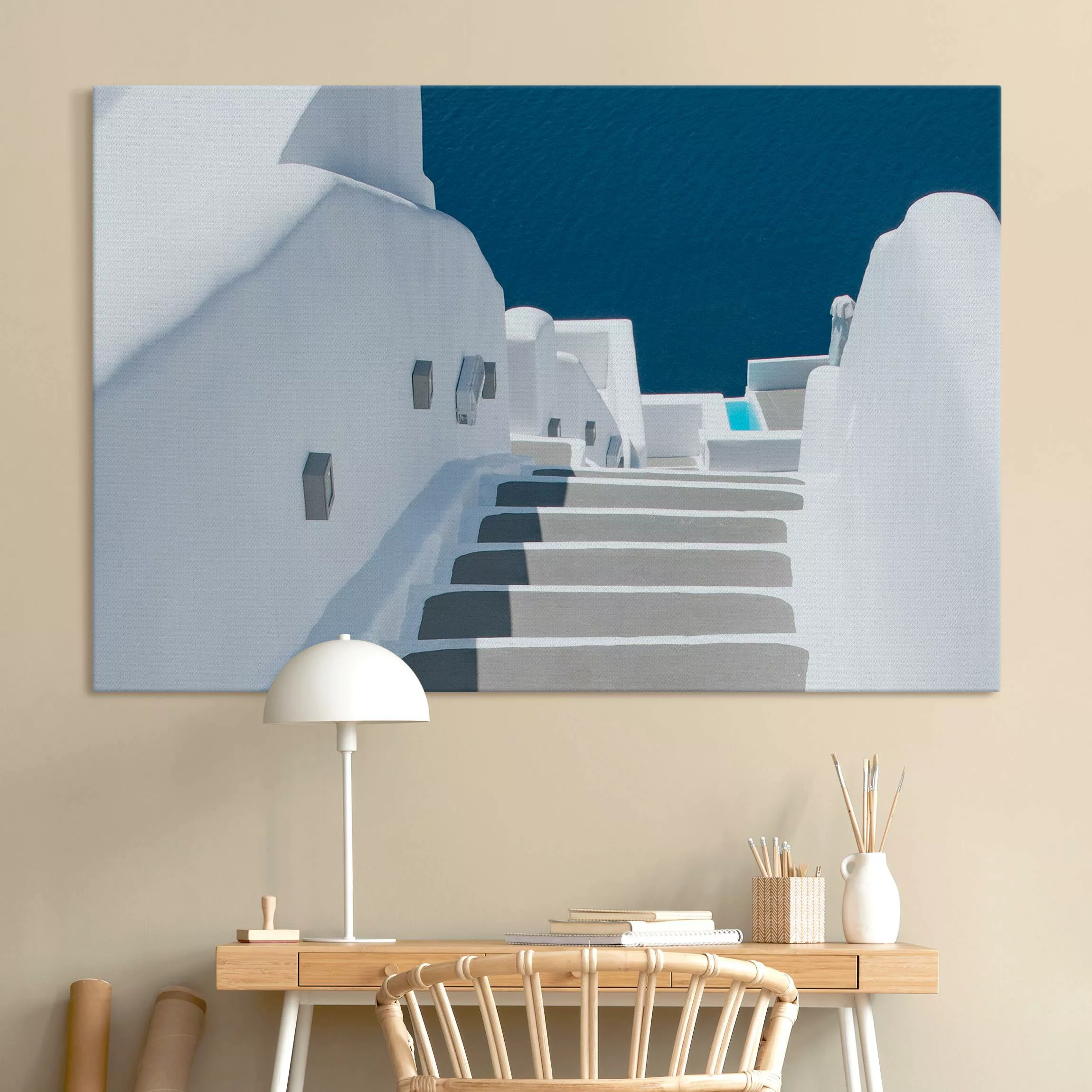 Akustikbild Santorinis Treppe ins Meer günstig online kaufen