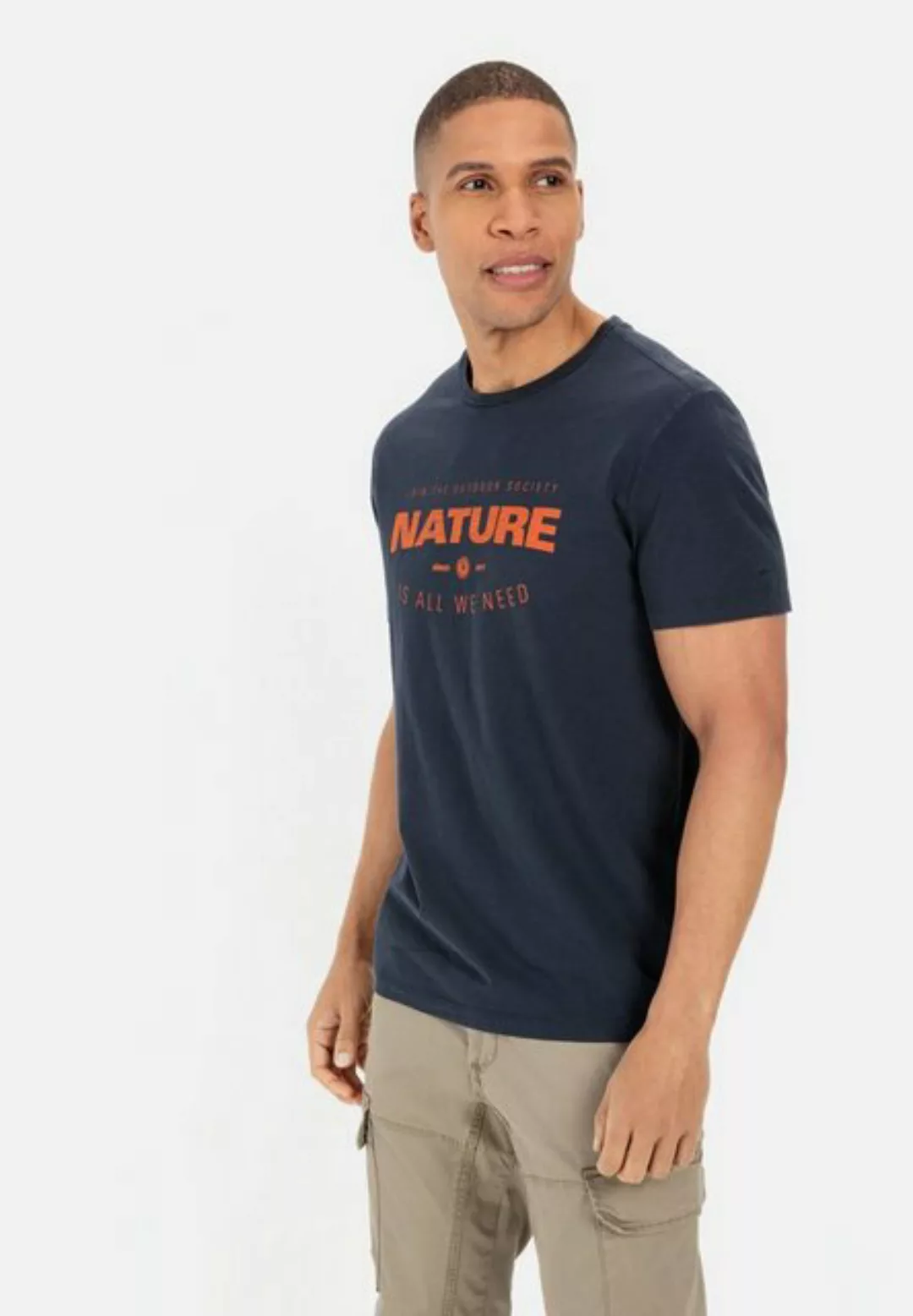 camel active T-Shirt aus nachhaltigem Organic Cotton günstig online kaufen