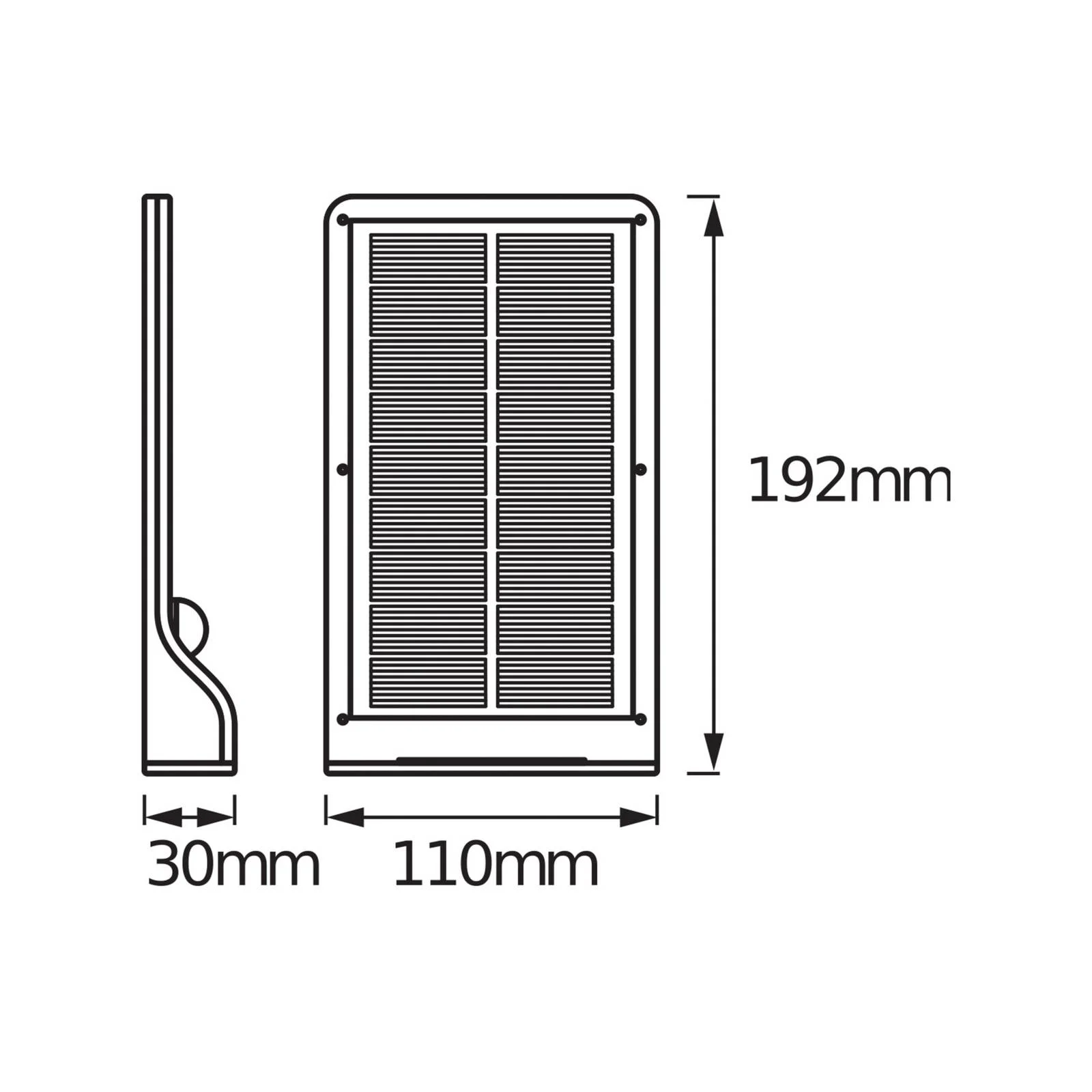 OSRAM LED-Solar-Außenwandleuchte DOORLED, weiß, Sensor, IP44 günstig online kaufen