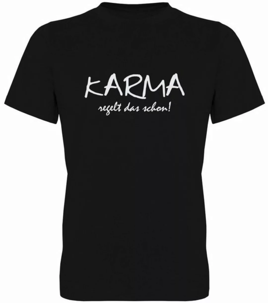 G-graphics T-Shirt Karma regelt das schon! Herren T-Shirt, mit trendigem Fr günstig online kaufen
