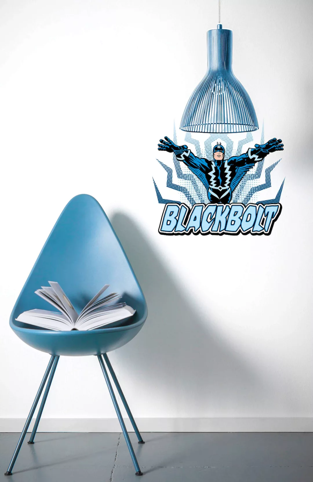 KOMAR Wandtattoo - Blackbolt Comic Classic  - Größe 50 x 70 cm mehrfarbig G günstig online kaufen