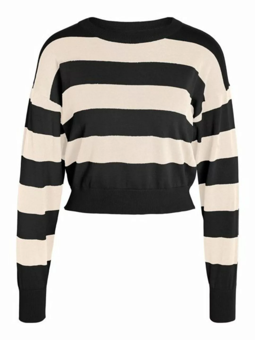 Noisy may Strickpullover Gestreifter Strickpullover Cropped Sweater NMZOE 5 günstig online kaufen