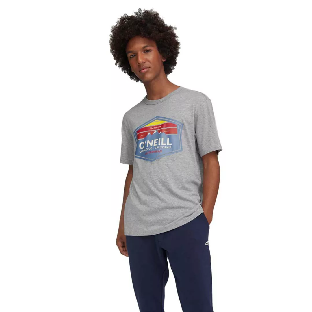O´neill Mtn Horizon Kurzärmeliges T-shirt XS Silver Melee günstig online kaufen