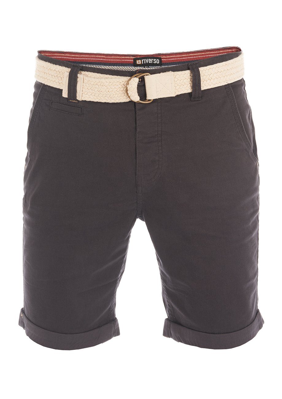 riverso Kurze Hosen Herren Sommer Chino Shorts mit Gürtel Regular Fit RIVHe günstig online kaufen
