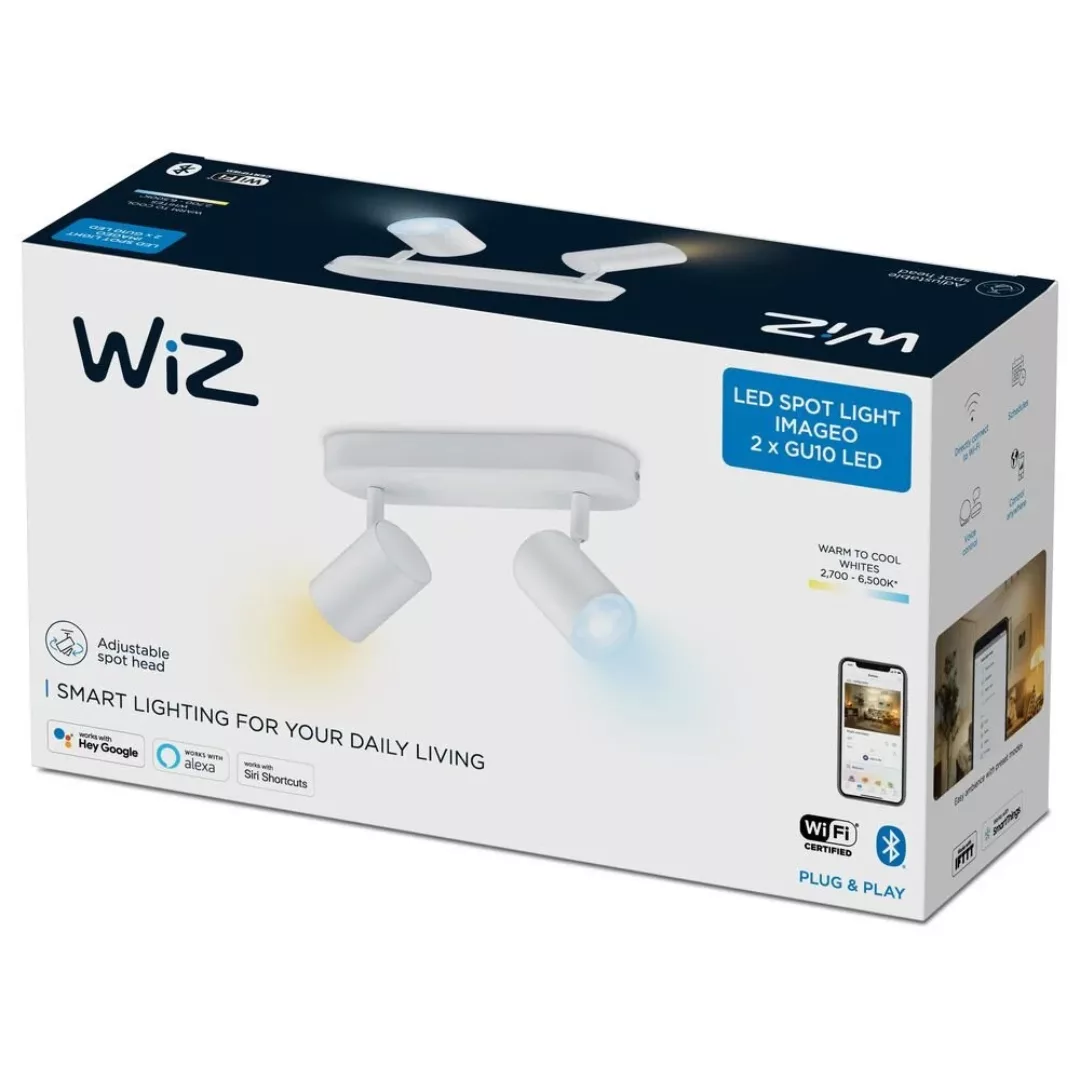 WiZ Imageo LED-Spot 2-flg. 2.700-6.500 K, weiß günstig online kaufen