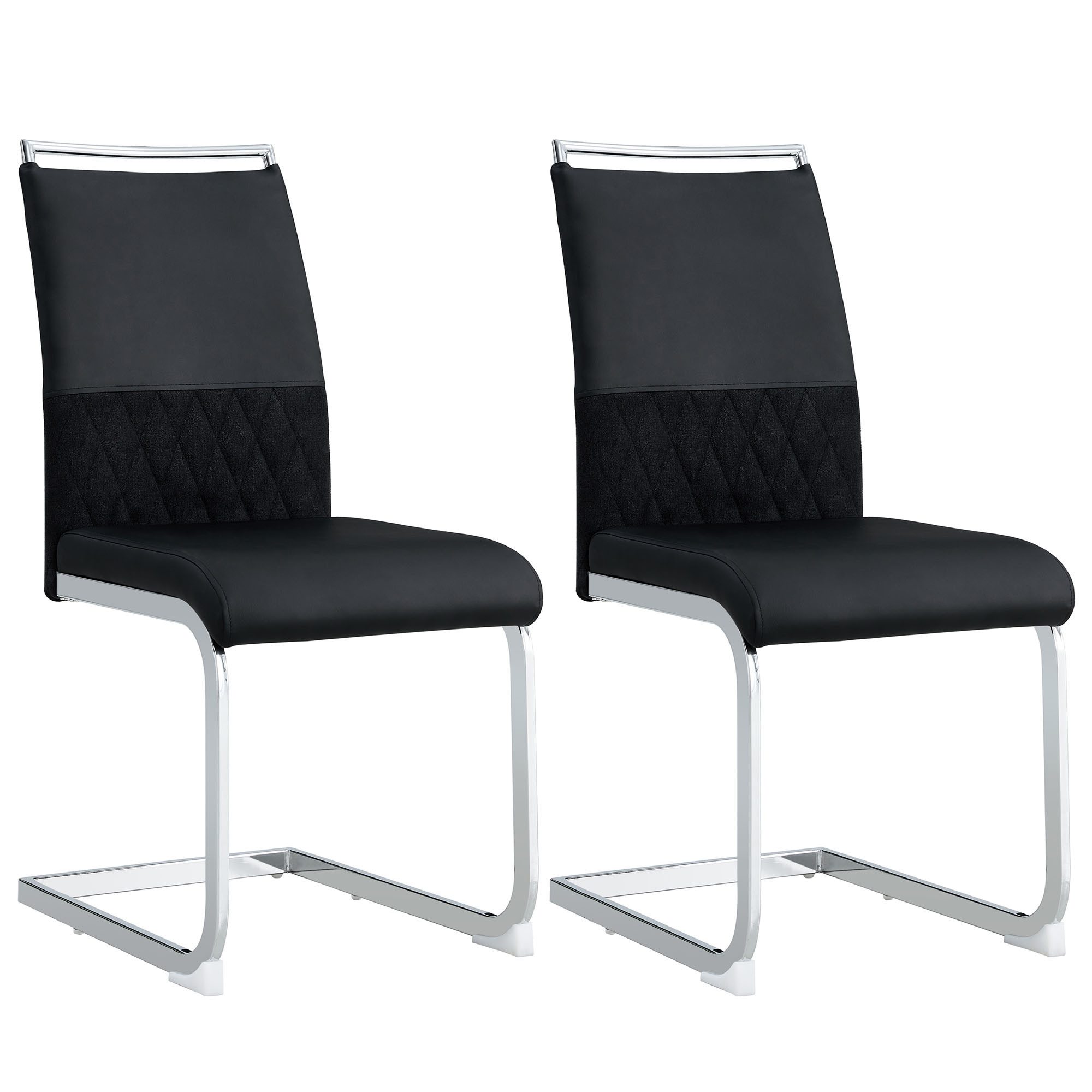 Flieks Freischwinger, 2er Set Polsterstuhl Esszimmerstuhl günstig online kaufen