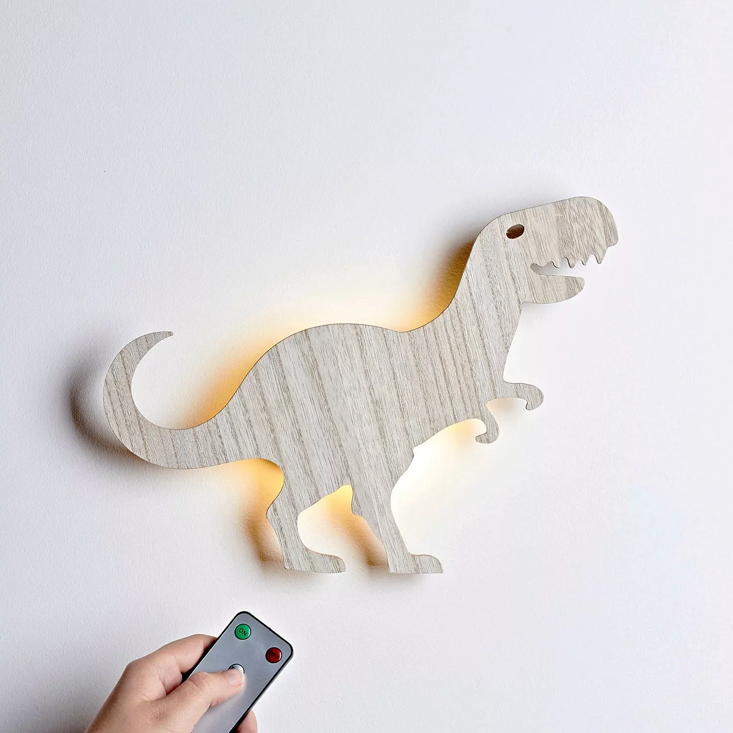 Wandlampe Dinosaurier Tyrannosaurus aus Holz günstig online kaufen